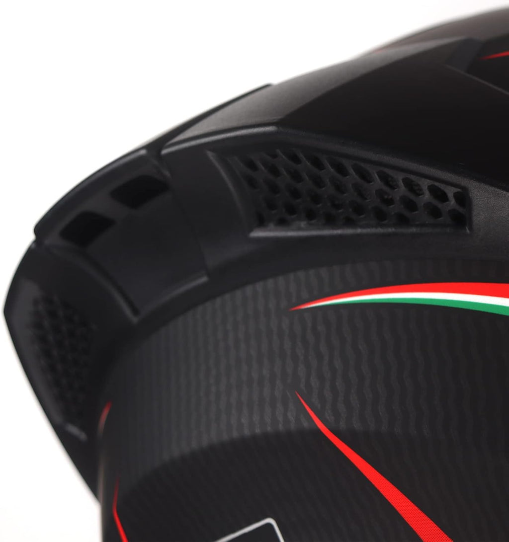 Full Face Motorcycle Helmet with Internal Tinted Visor & DOT Approved for Moped ATV Cruiser Scooter (Matt Red, Medium)