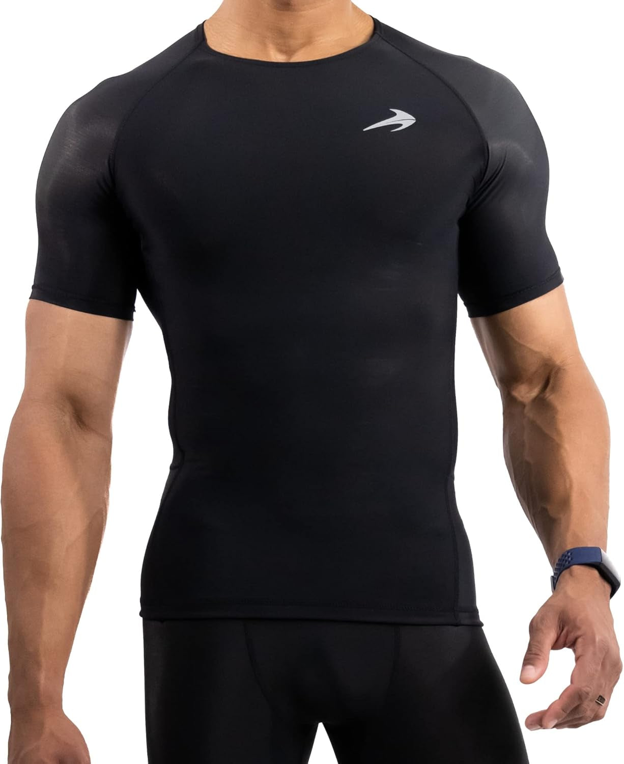 Men'S Compression Shirt - Athletic Base Layer for Workouts Running Dry Fit Athletic Training